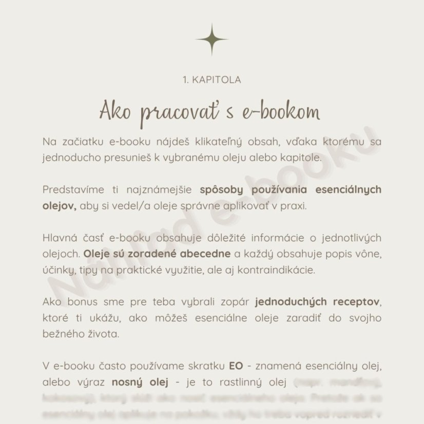 E-book: Sprievodca esenciálnymi olejmi -  účinky a použitie od A po Z + bonusový kupón