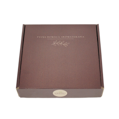 Luxusná darčeková krabička, zaklapávacia, hnedá, 1 ks