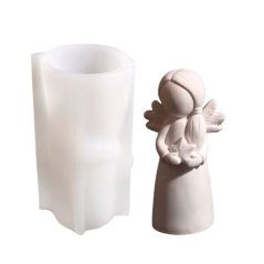 Silikónová forma na sviečku – anjelik dievčatko s hviezdičkou