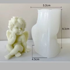 Silikónová forma na sviečku – malý zasnený anjelik