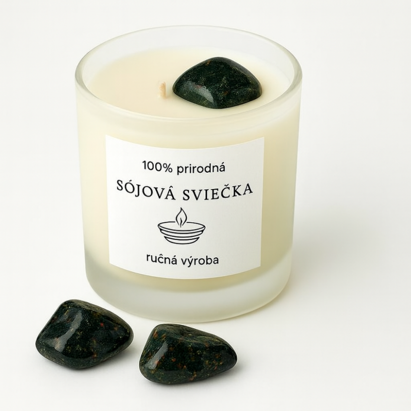 Kristova krv (heliotrop) – kameň do sviečok a dekorácií, 3 ks | ODVAHA & OCHRANA