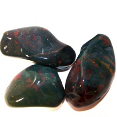 Kristova krv (heliotrop) – kameň do sviečok a dekorácií, 3 ks | ODVAHA & OCHRANA