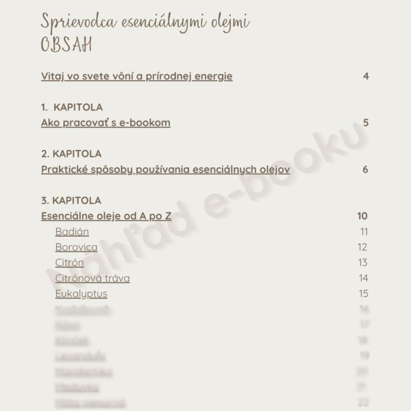 E-book: Sprievodca esenciálnymi olejmi -  účinky a použitie od A po Z + bonusový kupón