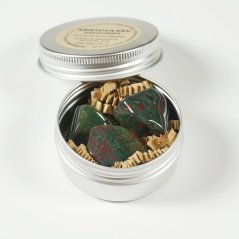 Kristova krv (heliotrop) – kameň do sviečok a dekorácií, 3 ks | ODVAHA & OCHRANA