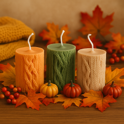 Prírodná sviečka PLETENÝ VALEC