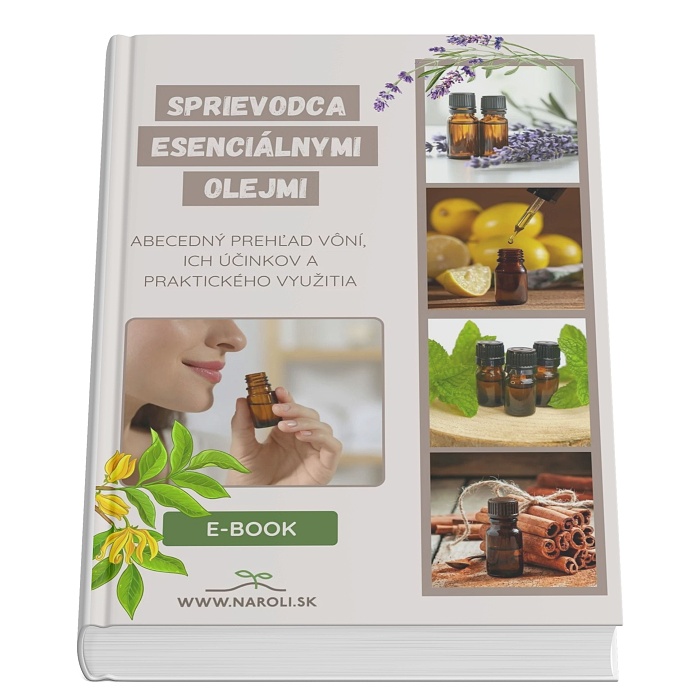 E-book: Sprievodca esenciálnymi olejmi -  účinky a použitie od A po Z + bonusový kupón