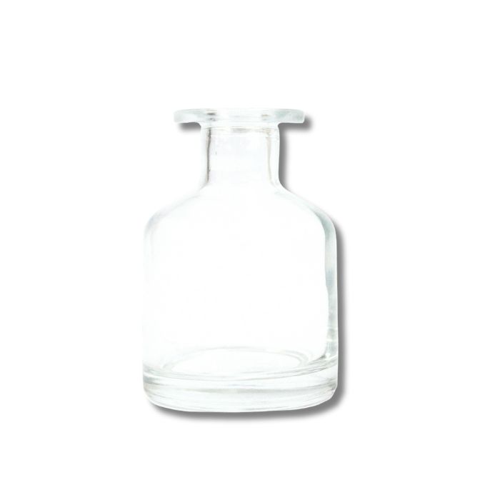 Sklenená alchymistická fľaška, číra, na difuzér, 140 ml