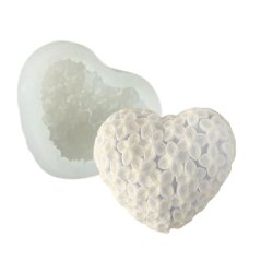 Silikónová forma na sviečku – kvetinkové srdiečko