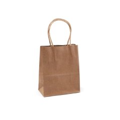 Darčeková taštička papierová, natural, 3 ks