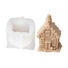 Silikónová forma na sviečku – vianočný zrubový domček