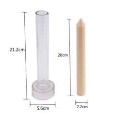 Plastová forma na tenkú sviečku – rovná 22 x 200 mm