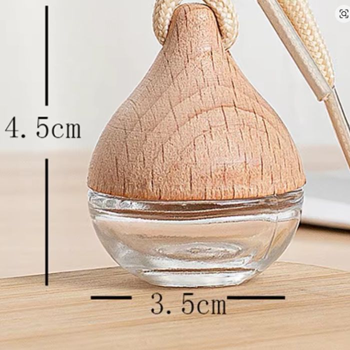 Sklenená závesná difúzna fľaštička - kvapka, 6 ml