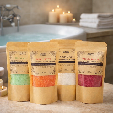 Soľ do kúpeľa s esenciálnymi olejmi - Na sklade