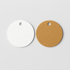 Visačky okrúhle – bez potlače, 10 ks