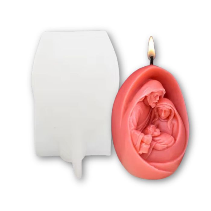 Silikónová forma na sviečku – Svätá rodina