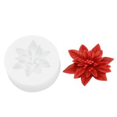 Silikónová forma na sviečku – vianočná ruža