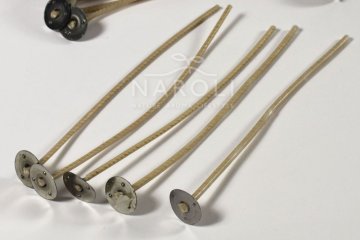 Bavlnené knôty povoskované s podstavcom - Rozmer - na sviečky pr. 45 – 55 mm