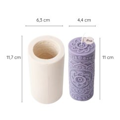 Silikónová forma na sviečku – valec mandala