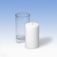 Polykarbonátová forma na sviečku – valec bez špičky pr. 62 x 107 mm