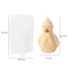 Silikónová forma na sviečku – snehuliak