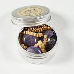 Ametyst – kameň do sviečok a dekorácií, 3 ks | OCHRANA & POKOJ