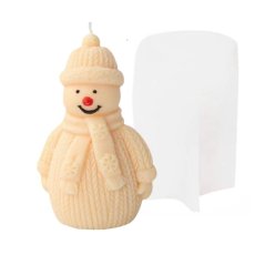 Silikónová forma na sviečku – snehuliak