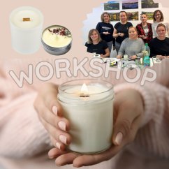 Kurz výroby prírodných sviečok v nádobách | Živý workshop | Trenčín