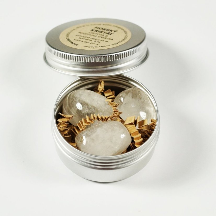 Horský krištáľ – kameň do sviečok a dekorácií, 3 ks | ČISTOTA & POZITÍVNA ENERGIA