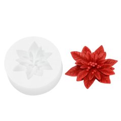 Silikónová forma na sviečku – vianočná ruža