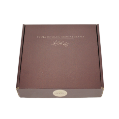Luxusná darčeková krabička, zaklapávacia, hnedá, 1 ks