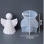 Silikónová forma na sviečku – minimalistický prúžkovaný anjelik