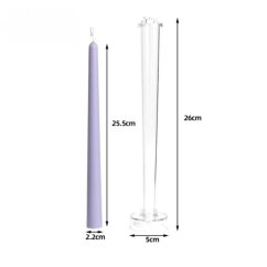 Polykarbonátová forma na tenkú sviečku – kónická 22 x 255 mm