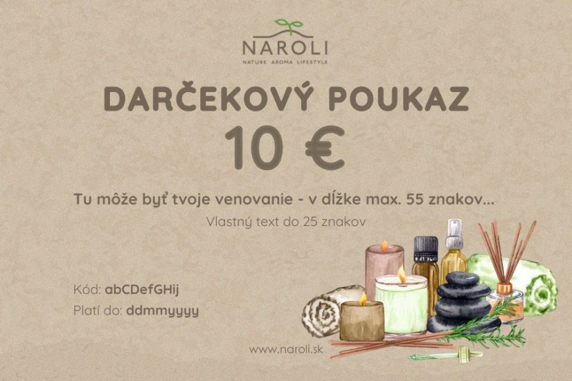 Darčekový poukaz v hodnote 10 EUR