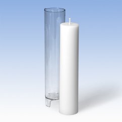 Polykarbonátová forma na sviečku – valec bez špičky pr. 47 x 220 mm