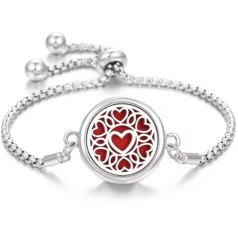 Aróma náramok kovový - Vzor: B