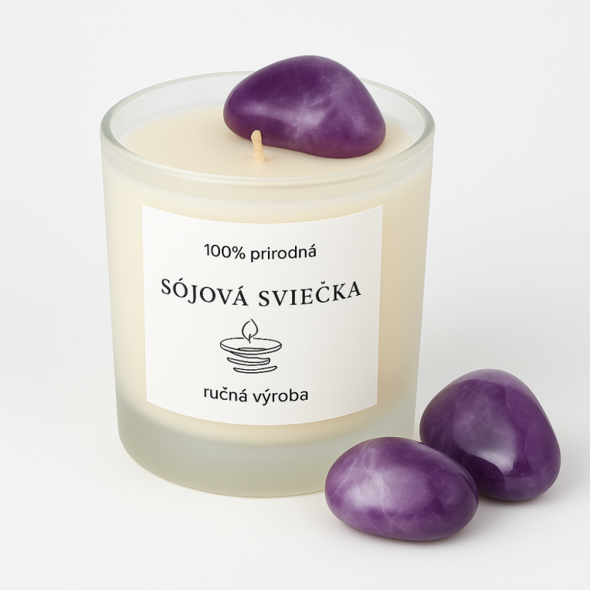 Ametyst – kameň do sviečok a dekorácií, 3 ks | OCHRANA & POKOJ