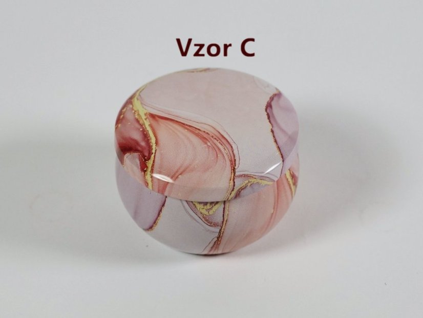 Plechová dóza, ornament II., na sviečku, 75 ml - Vzor: G