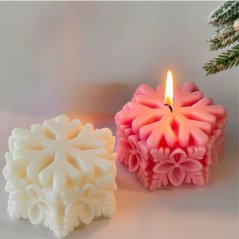 Silikónová forma na sviečku – snehová vločka