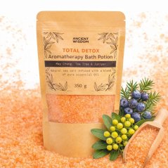 Prírodná soľ do kúpeľa DETOX, s esenciálnymi olejmi, 350 g