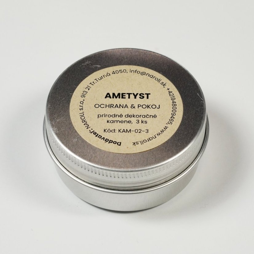 Ametyst – kameň do sviečok a dekorácií, 3 ks | OCHRANA & POKOJ