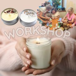 Kurz výroby prírodných sviečok v nádobách | Živý workshop | Trenčín
