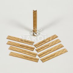 Drevené knôty perforované, krížové, dĺžka 60 mm, 5 ks
