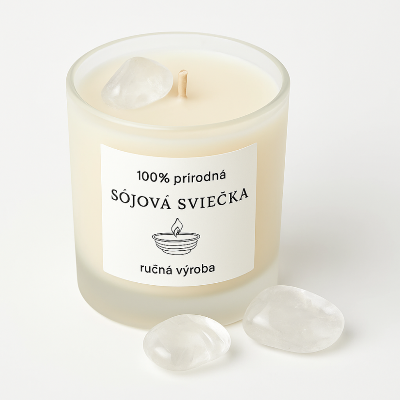 Horský krištáľ – kameň do sviečok a dekorácií, 3 ks | ČISTOTA & POZITÍVNA ENERGIA