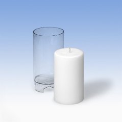 Polykarbonátová forma na sviečku – valec bez špičky pr. 62 x 107 mm