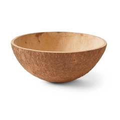 Miska z kokosovej škrupiny – prírodná nádoba na sviečky a aranžmány