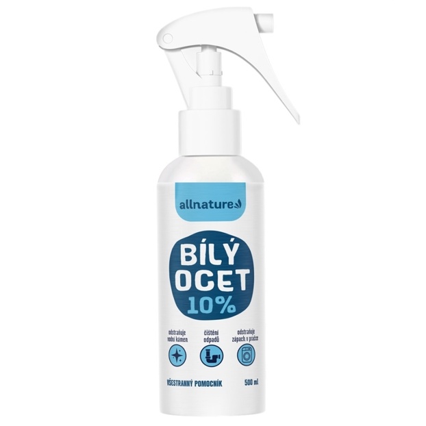 Biely ocot 10 %, s rozprašovačom, Allnature, 500 ml